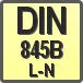 Piktogram - Typ DIN: DIN 845B L-N
